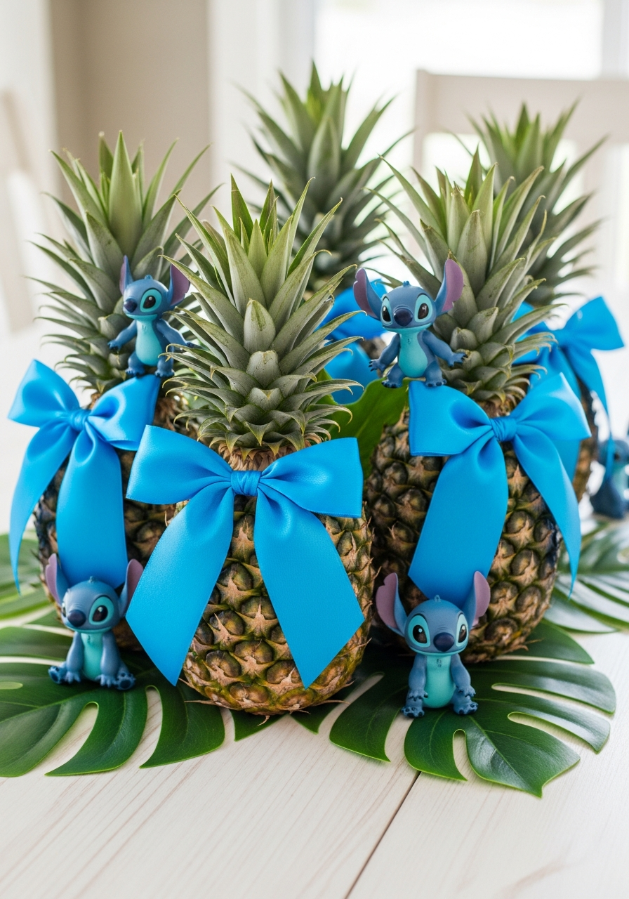 DIY Pineapple Centerpieces for Tables