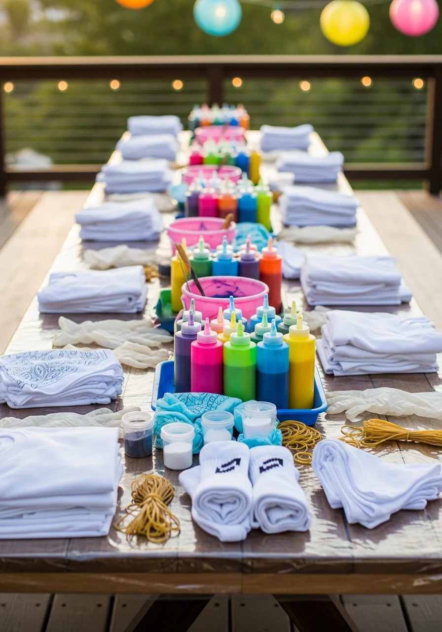Tie-Dye Workshop - The Ultimate List of Summer Birthday Party Ideas