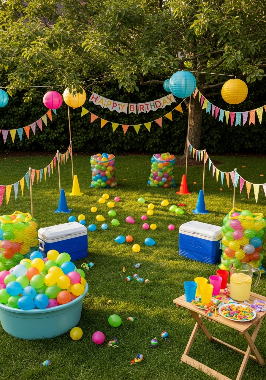 Epic Water Balloon Fight - The Ultimate List of Summer Birthday Party Ideas