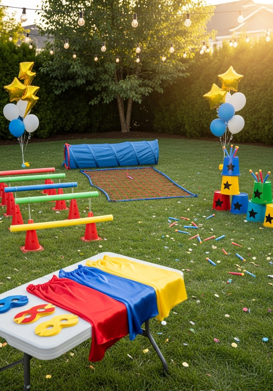 Superhero Training Camp - The Ultimate List of Summer Birthday Party Ideas