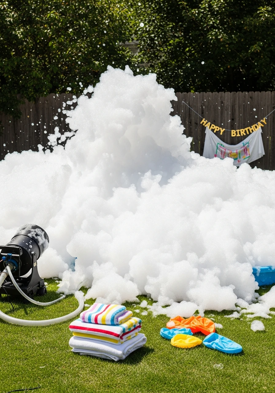 Foam Party Fun - The Ultimate List of Summer Birthday Party Ideas
