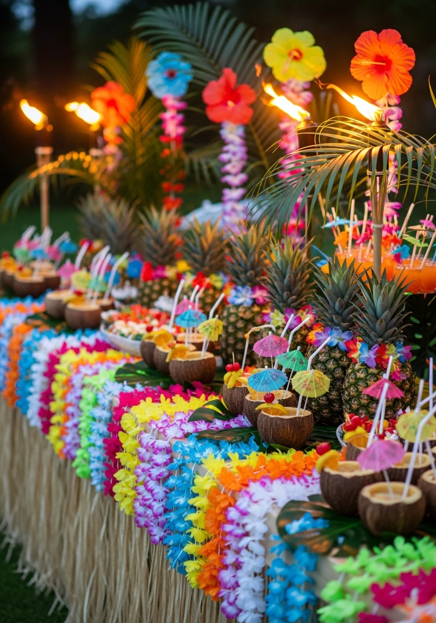Tropical Luau Bash - The Ultimate List of Summer Birthday Party Ideas