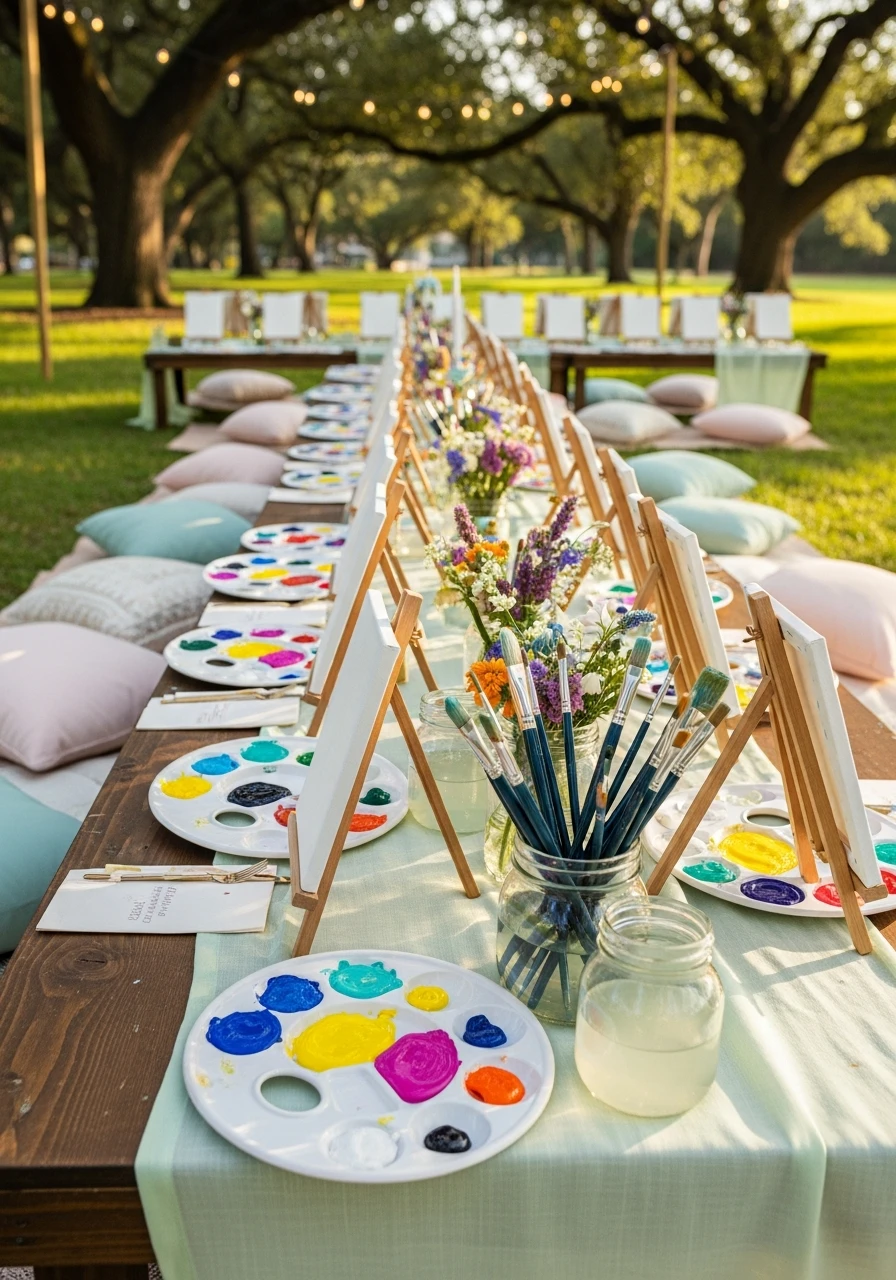 Art in the Park - The Ultimate List of Summer Birthday Party Ideas
