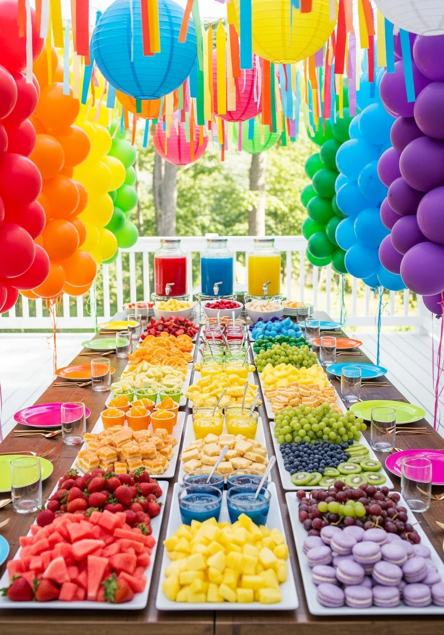 Rainbow Bright Party - The Ultimate List of Summer Birthday Party Ideas