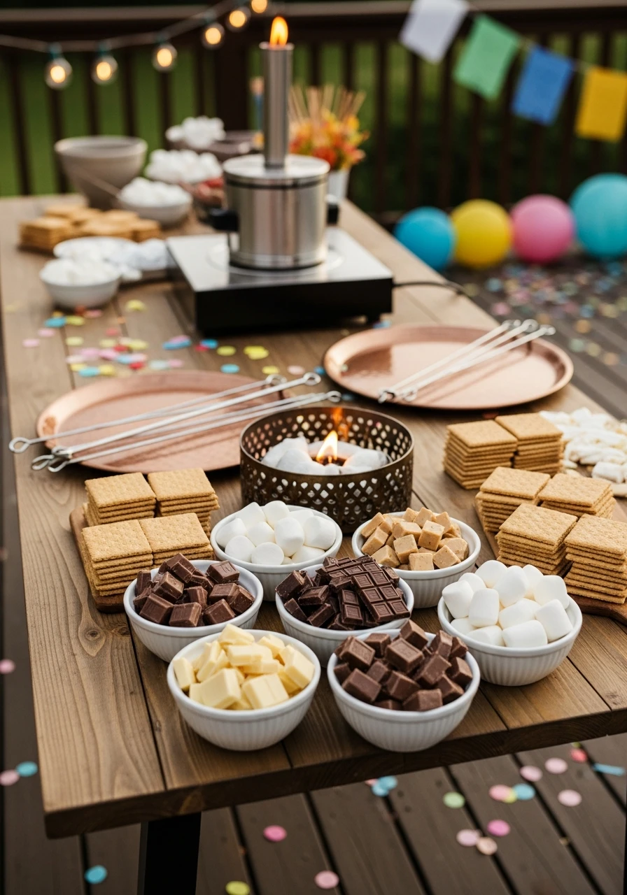 Build Your Own S'mores - The Ultimate List of Summer Birthday Party Ideas