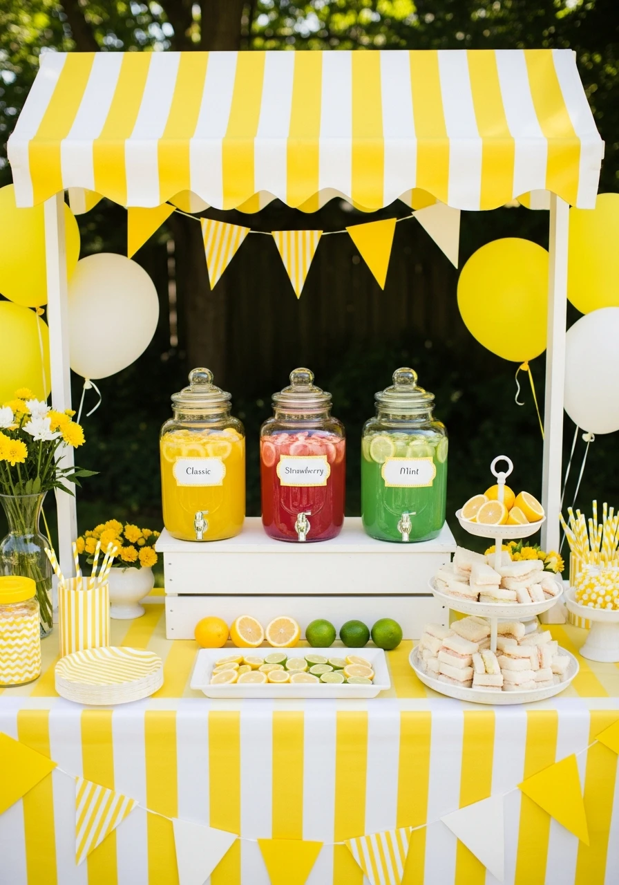 Lemonade Stand Party - The Ultimate List of Summer Birthday Party Ideas