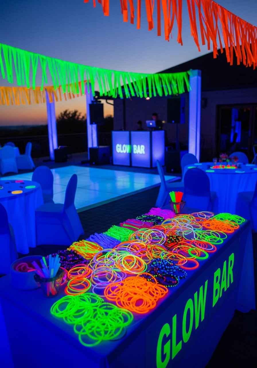Neon Night Birthday - The Ultimate List of Summer Birthday Party Ideas