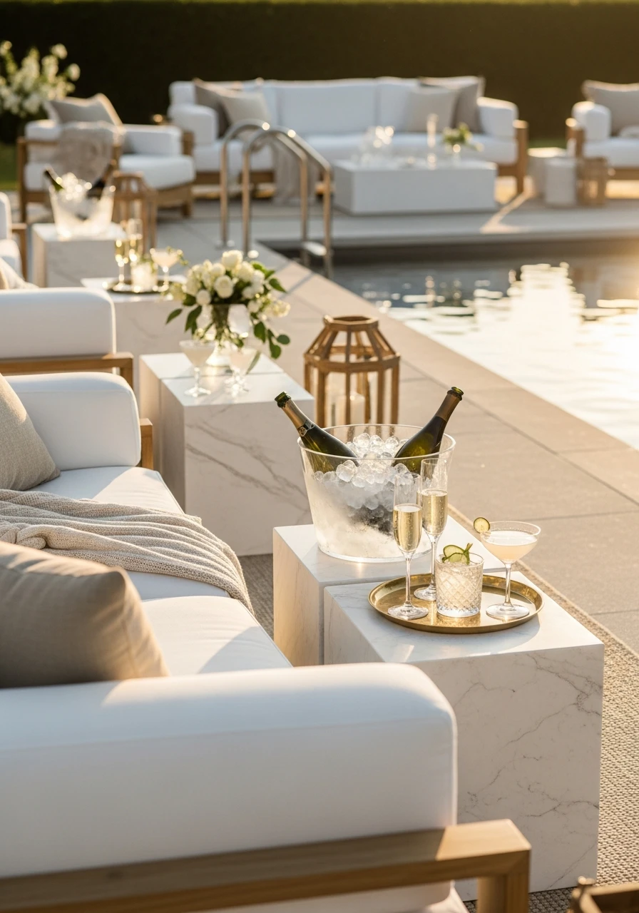 Relaxed Poolside Lounge - 50 Best Summer Party Ideas That Are Easy to Plan