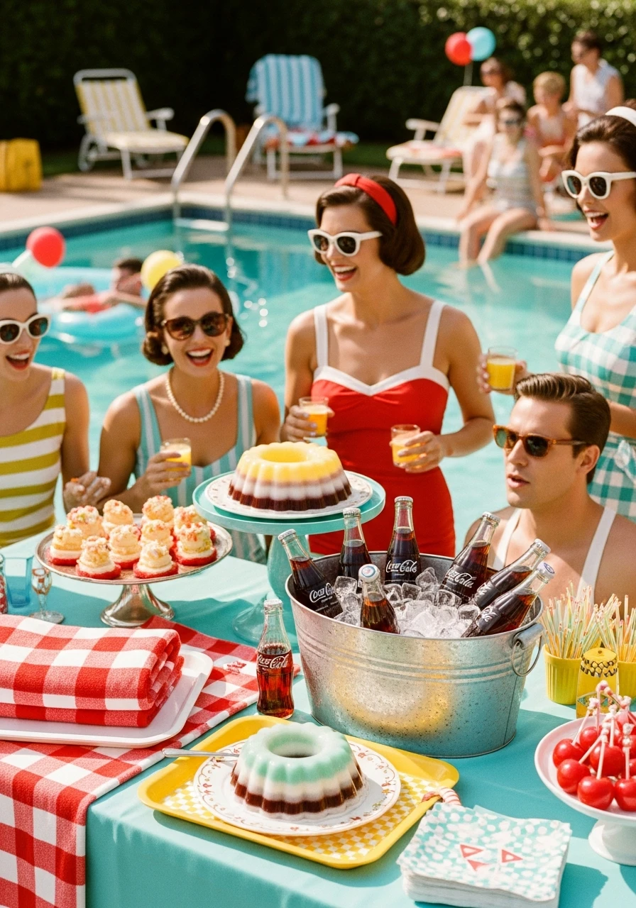 Vintage Poolside Vibes - 50 Best Summer Party Ideas That Are Easy to Plan
