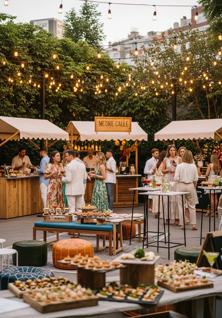 Night Market Vibe - 50 Best Summer Party Ideas That Are Easy to Plan