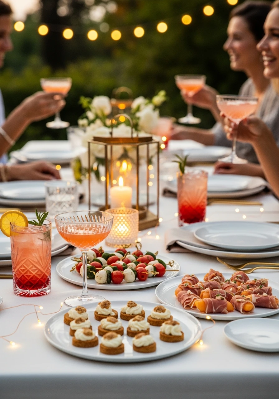 Elegant Cocktail Hour - 50 Best Summer Party Ideas That Are Easy to Plan