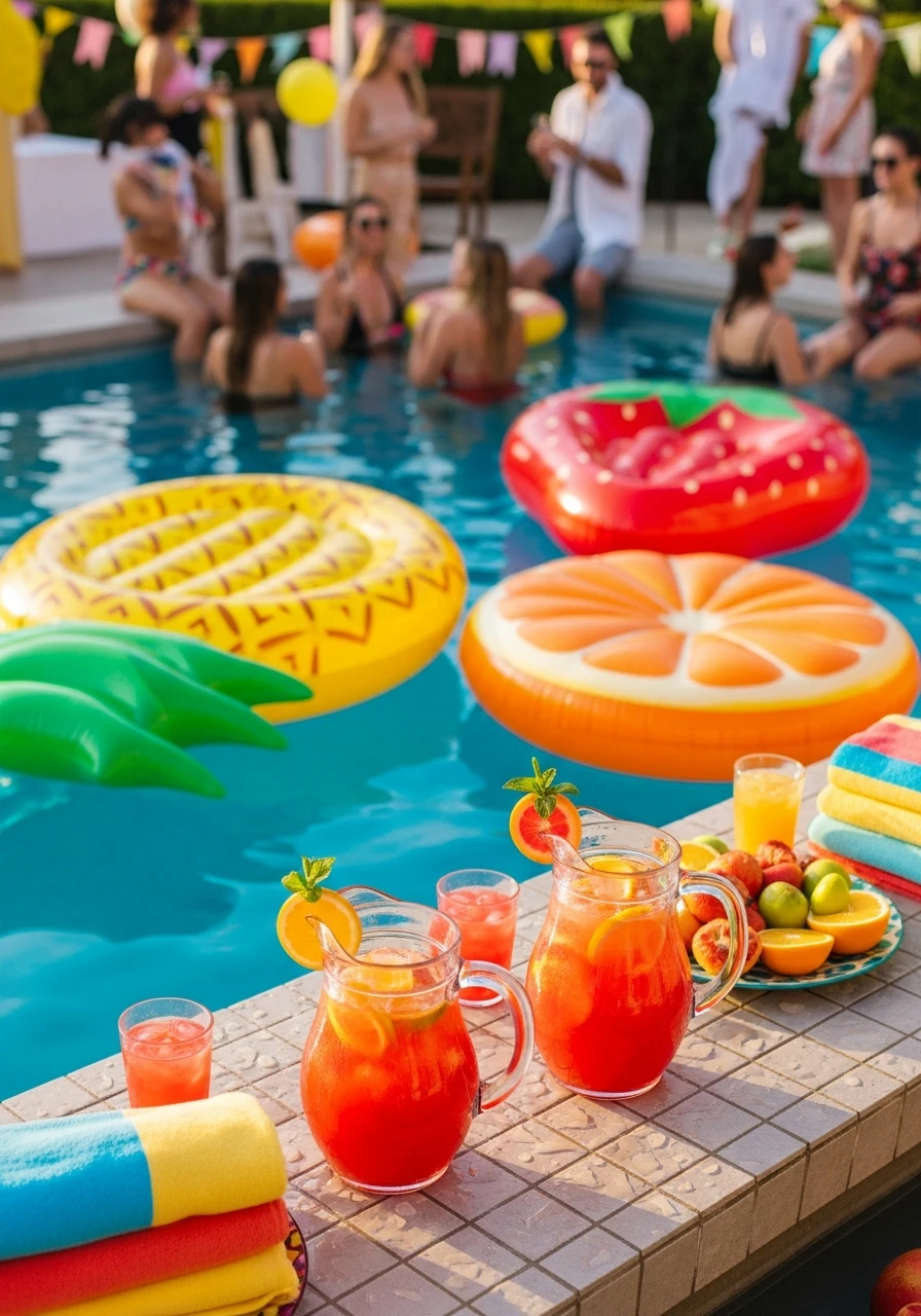 Fruity Poolside Fun - 50 Best Summer Party Ideas That Are Easy to Plan