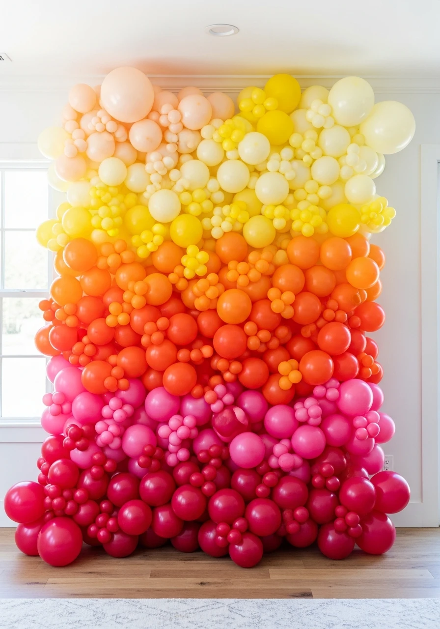 Ombre Balloon Backdrop