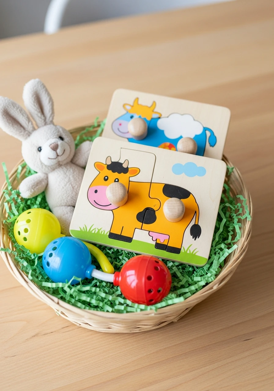 Simple Wooden Puzzle (3-5 piece)