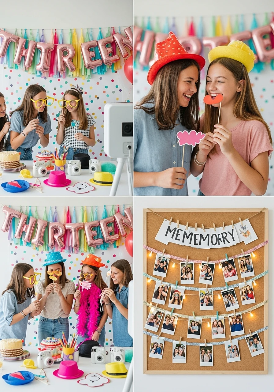 Photo Booth Fun - 13th Birthday Party Ideas