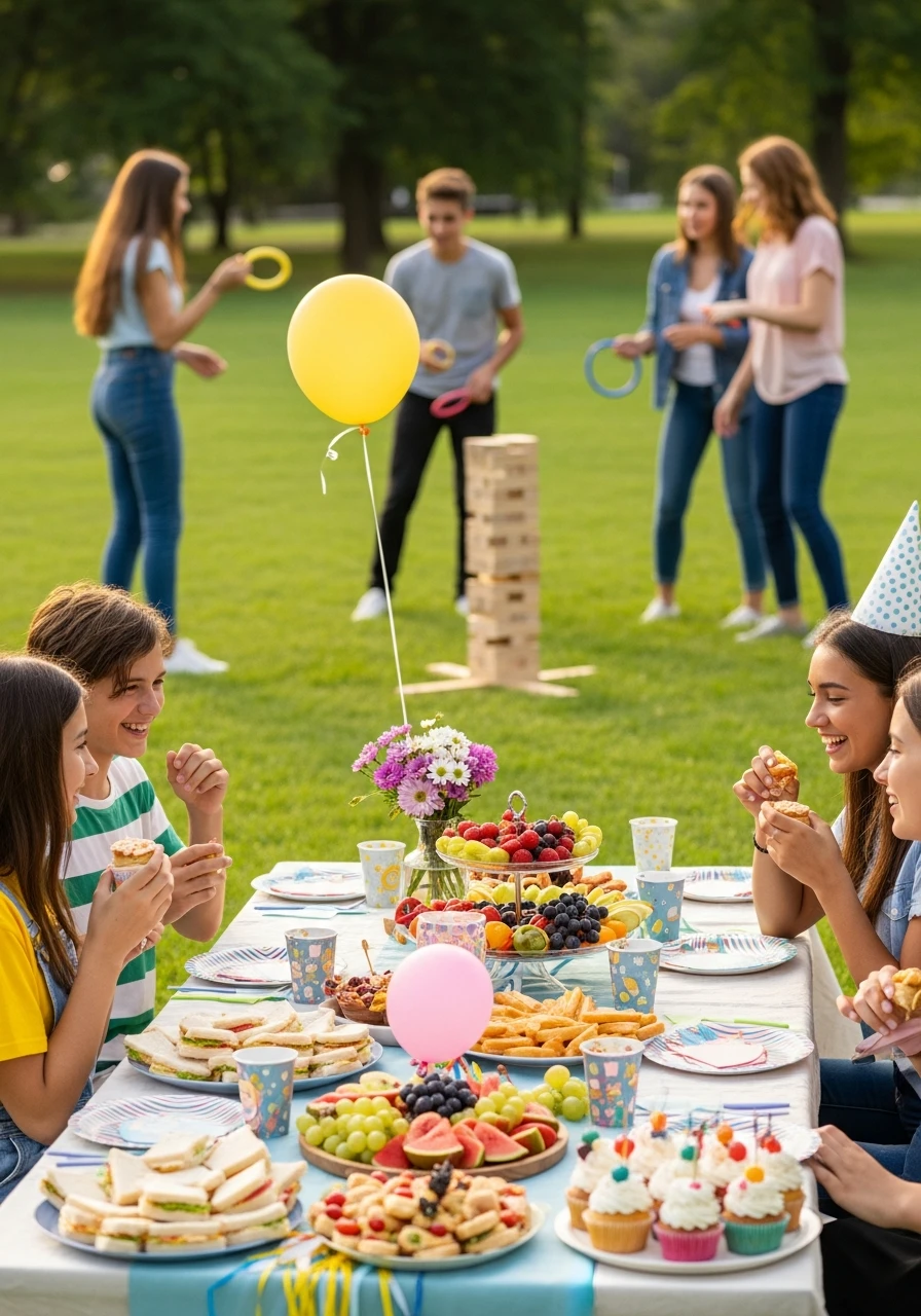 Outdoor Picnic Party - 13th Birthday Party Ideas