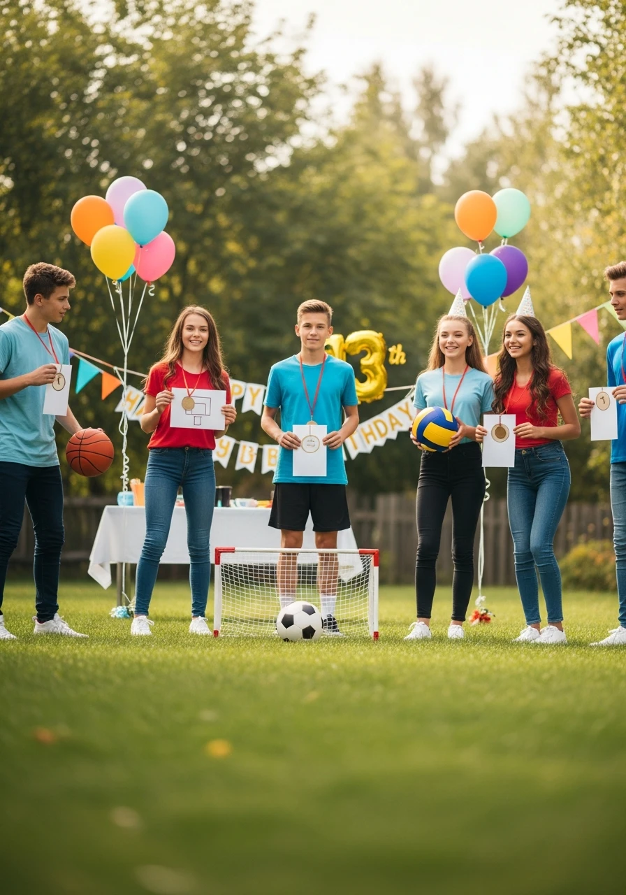 Sports Tournament Fun - 13th Birthday Party Ideas