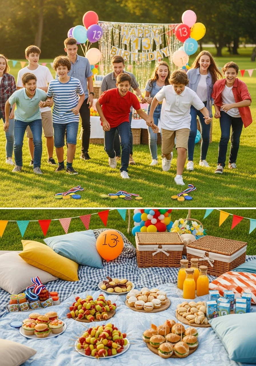 Outdoor Adventure Party - 13th Birthday Party Ideas