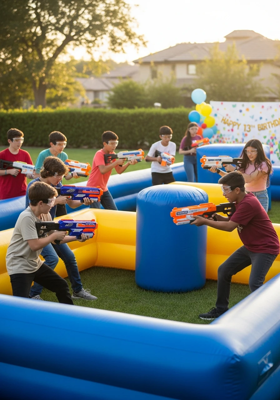Nerf Battle Party - 13th Birthday Party Ideas