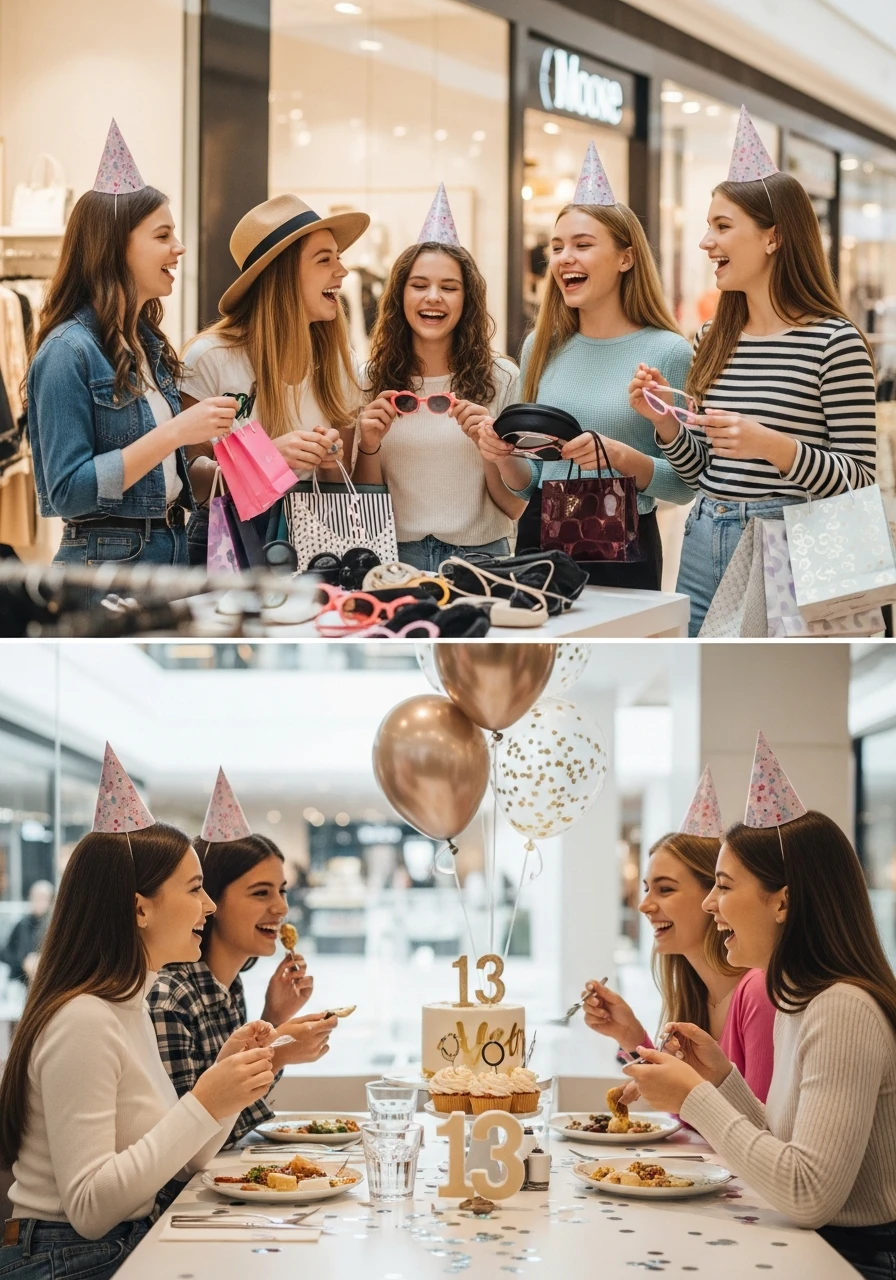 Shopping Lunch Party - 13th Birthday Party Ideas