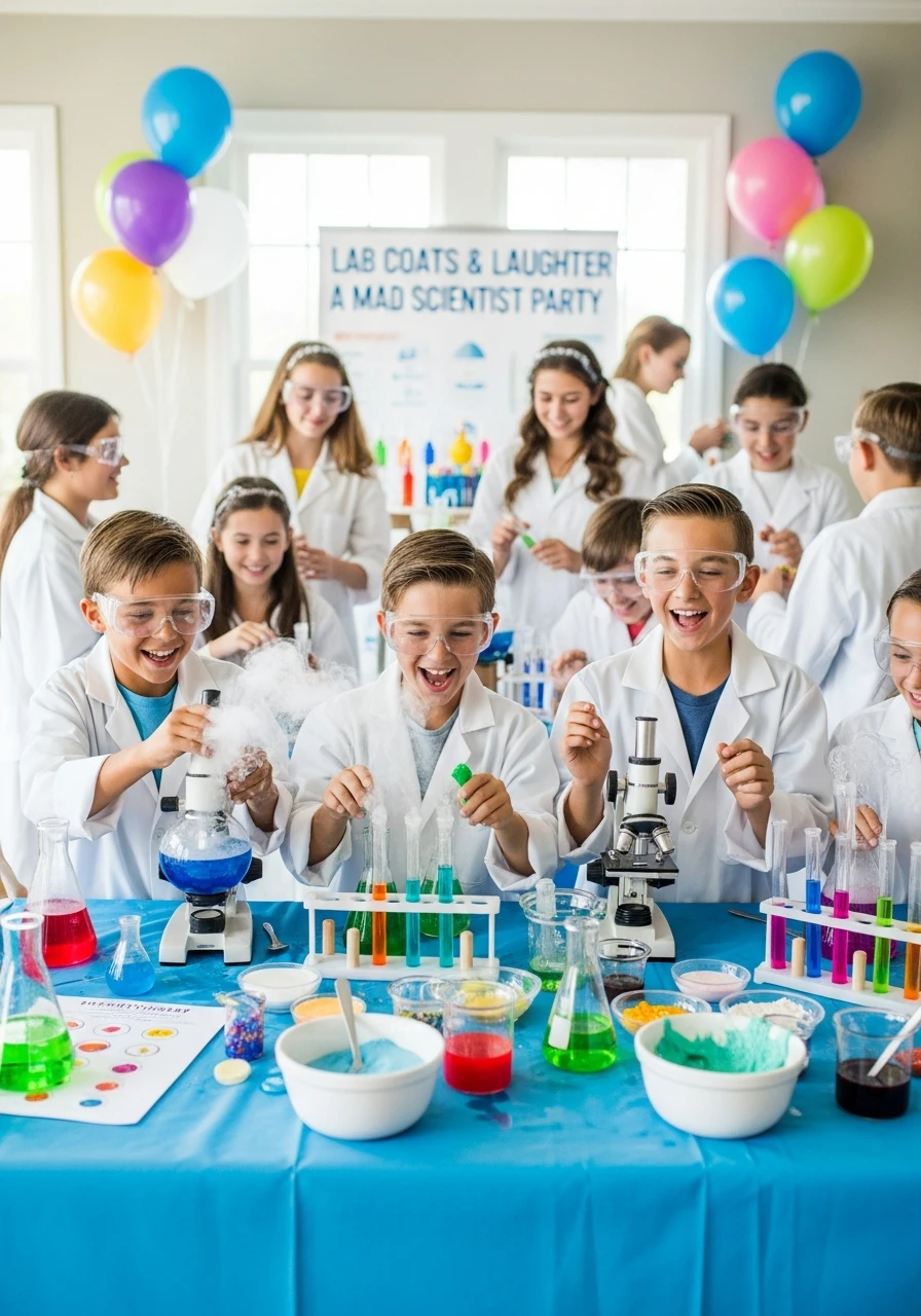 Lab Coats & Laughter: A Mad Scientist Party! - 13th Birthday Party Ideas