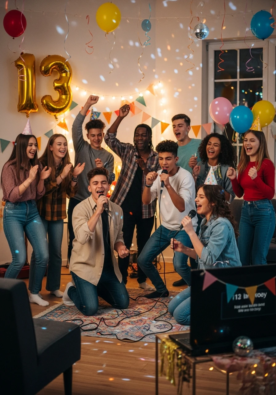 Karaoke Sing-Off Party - 13th Birthday Party Ideas