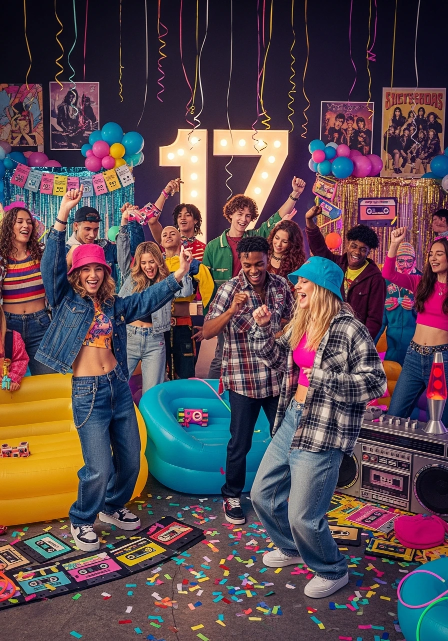 Decade Theme Party - 17th Birthday Ideas