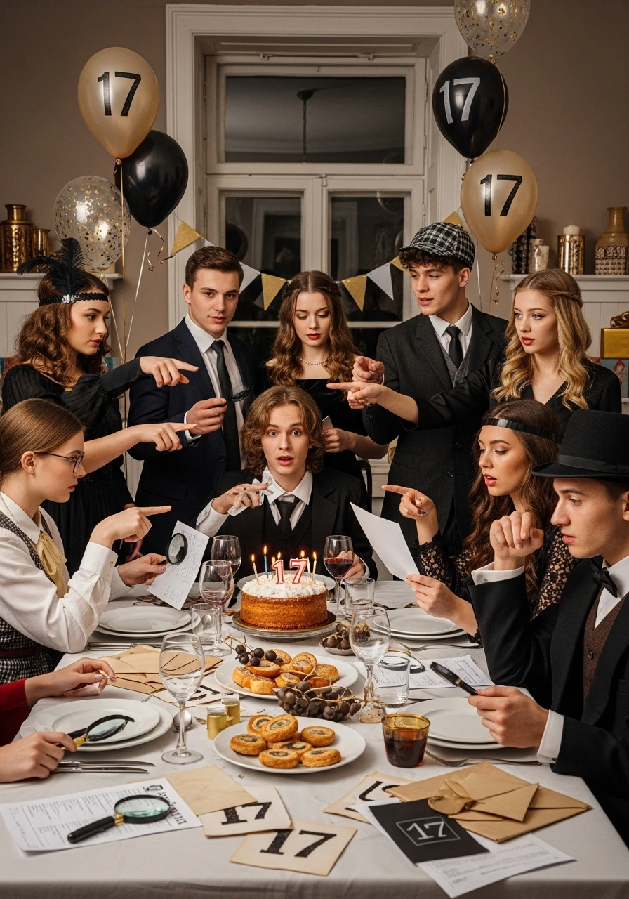 Murder Mystery Dinner - 17th Birthday Ideas