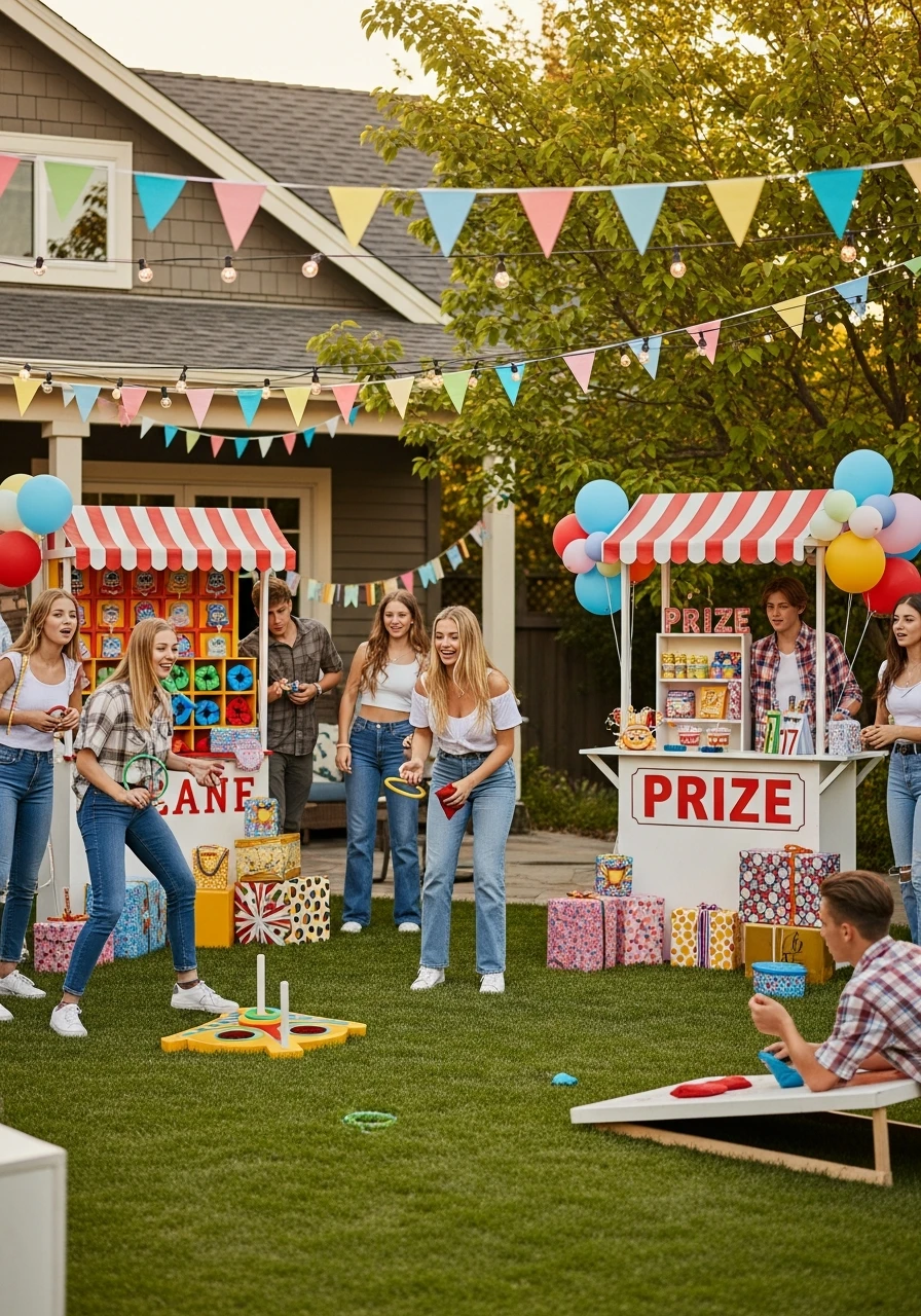 Backyard Carnival - 17th Birthday Ideas