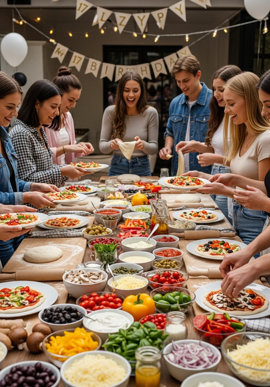 DIY Pizza Party - 17th Birthday Ideas