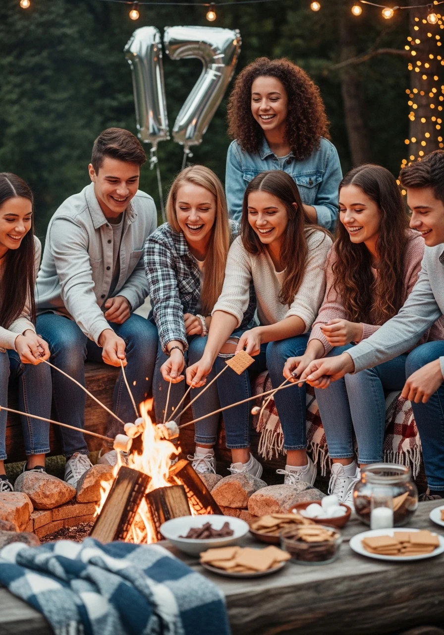 Bonfire & S'mores Night - 17th Birthday Ideas