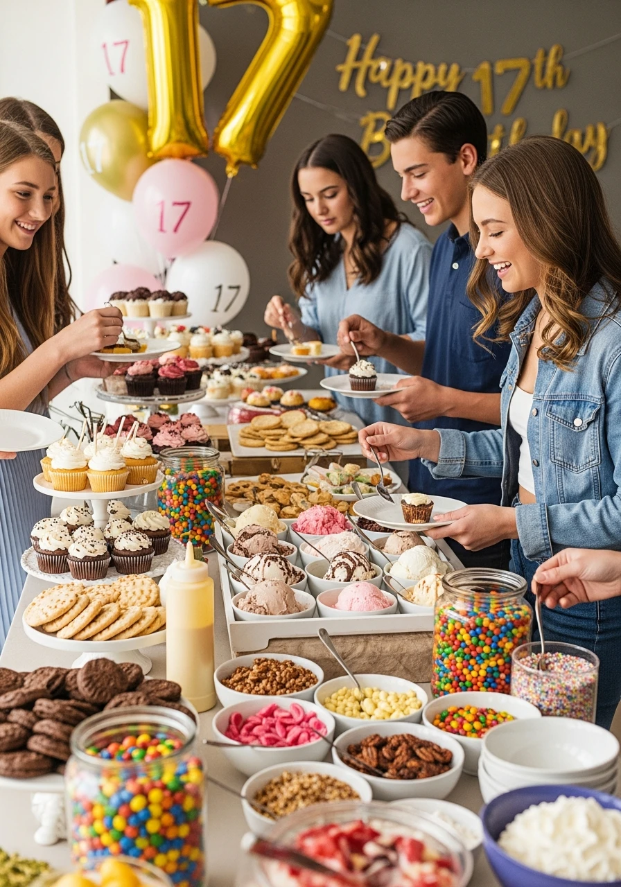 Dessert Bar Bash - 17th Birthday Ideas