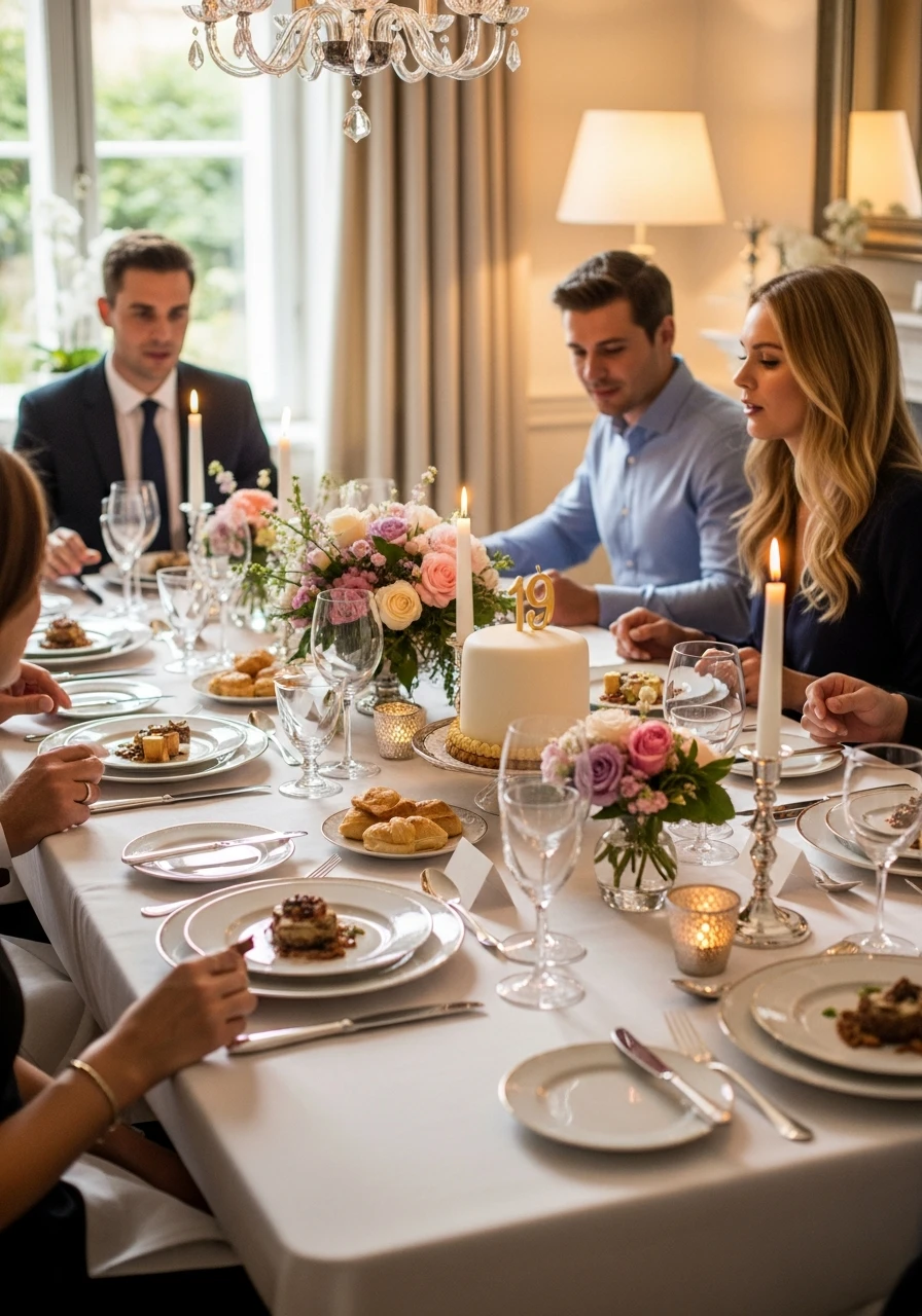 Glamorous Dinner Party - 19th Birthday Ideas