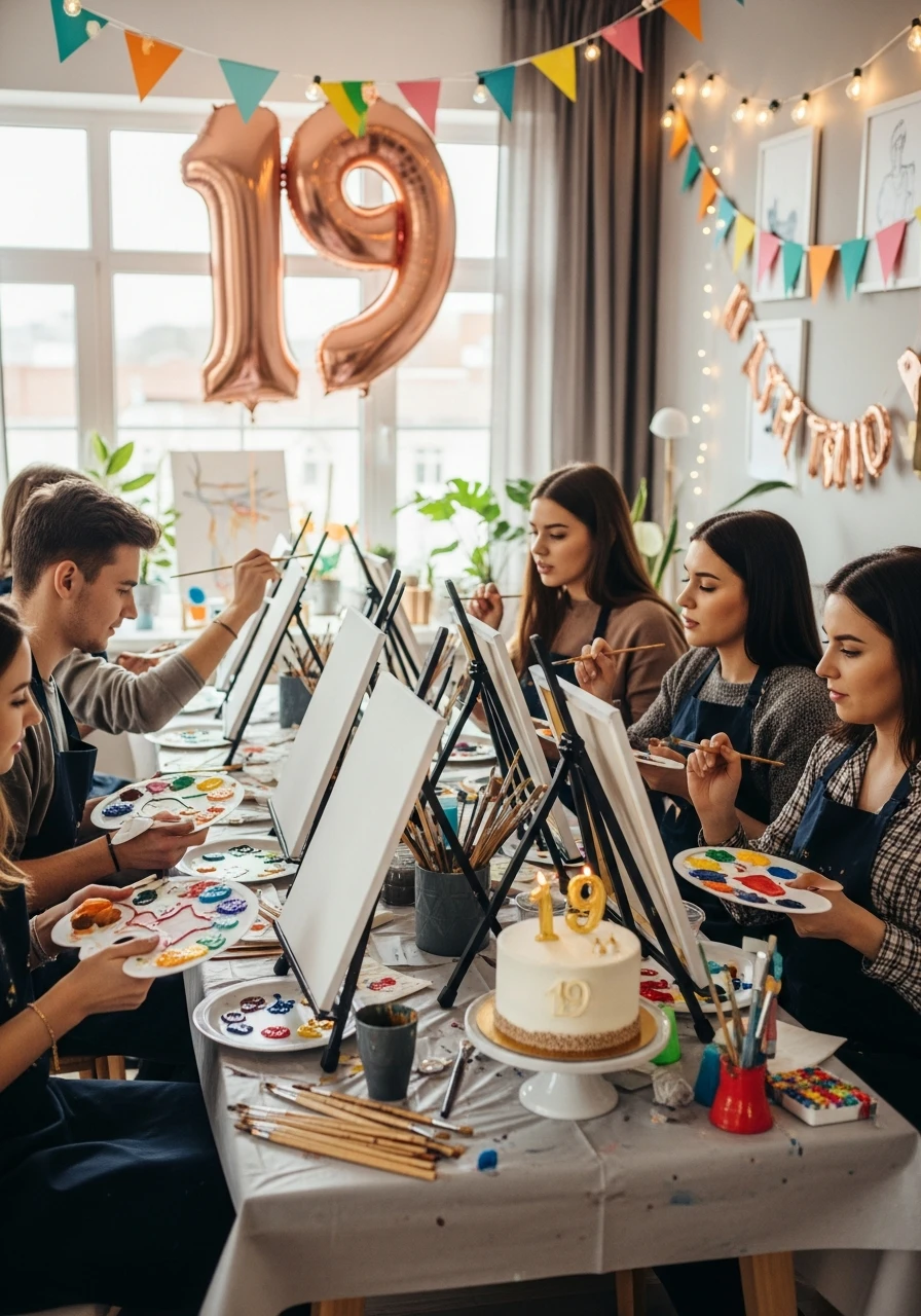 Painting Party - 19th Birthday Ideas