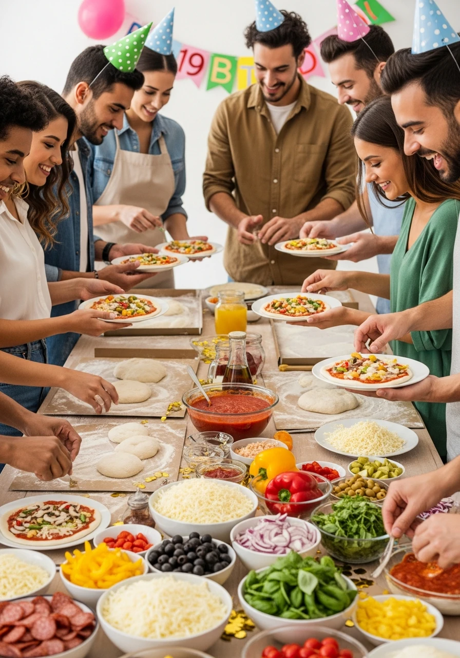 Pizza Making Party - 19th Birthday Ideas