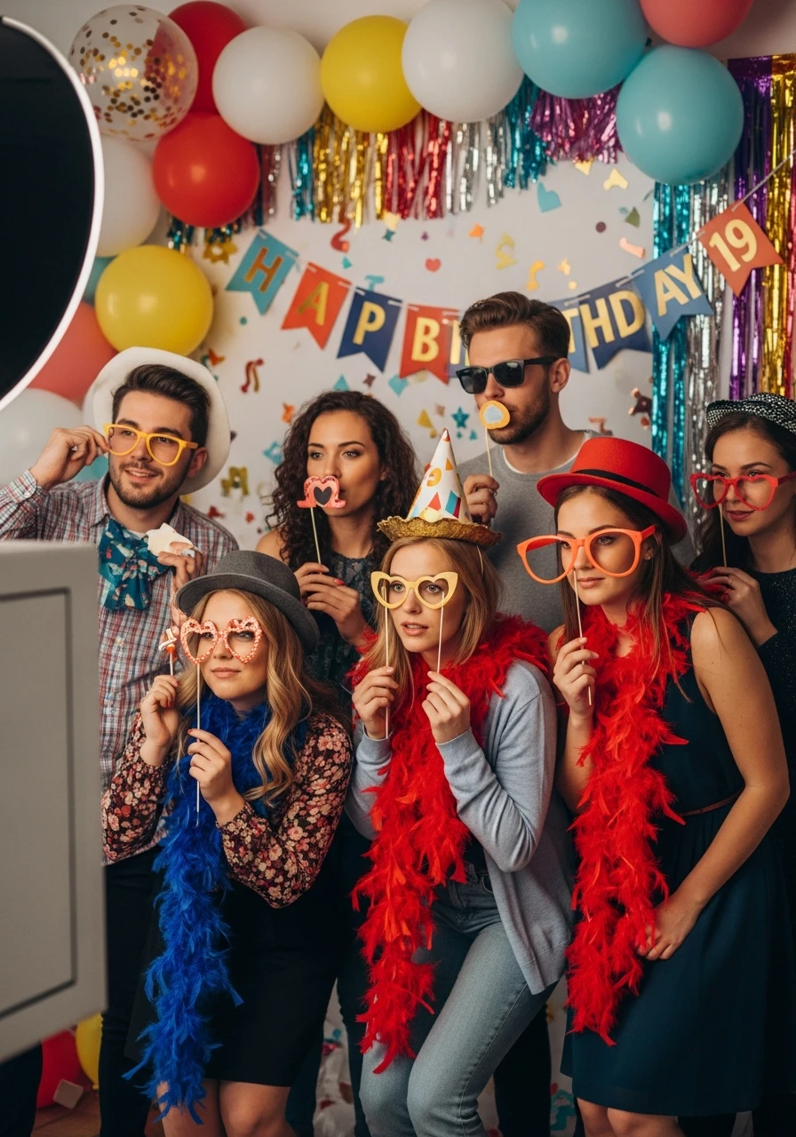 Photo Booth Fun - 19th Birthday Ideas
