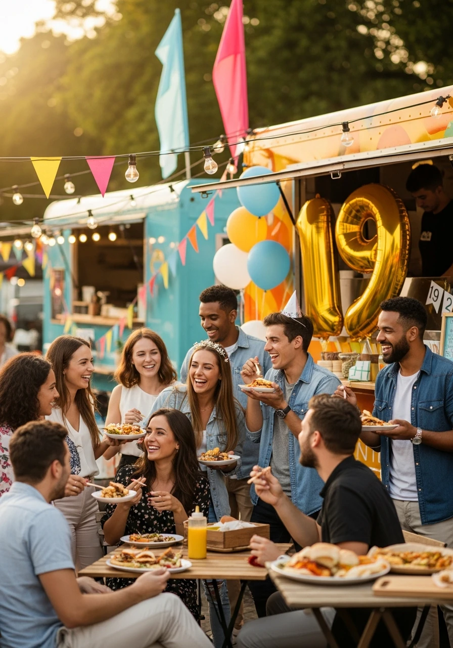 Gourmet Food Truck Rally - 19th Birthday Ideas