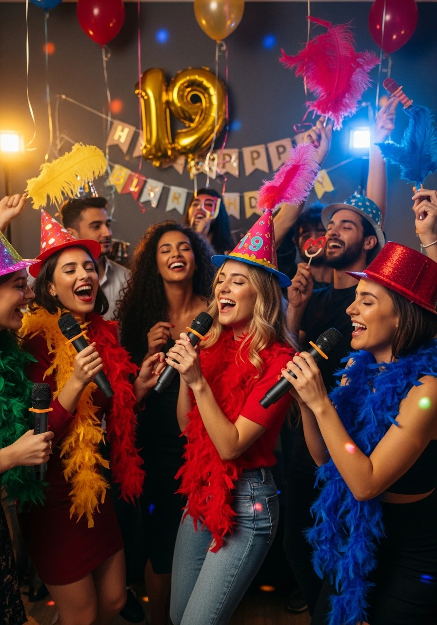 Karaoke Night Extravaganza - 19th Birthday Ideas