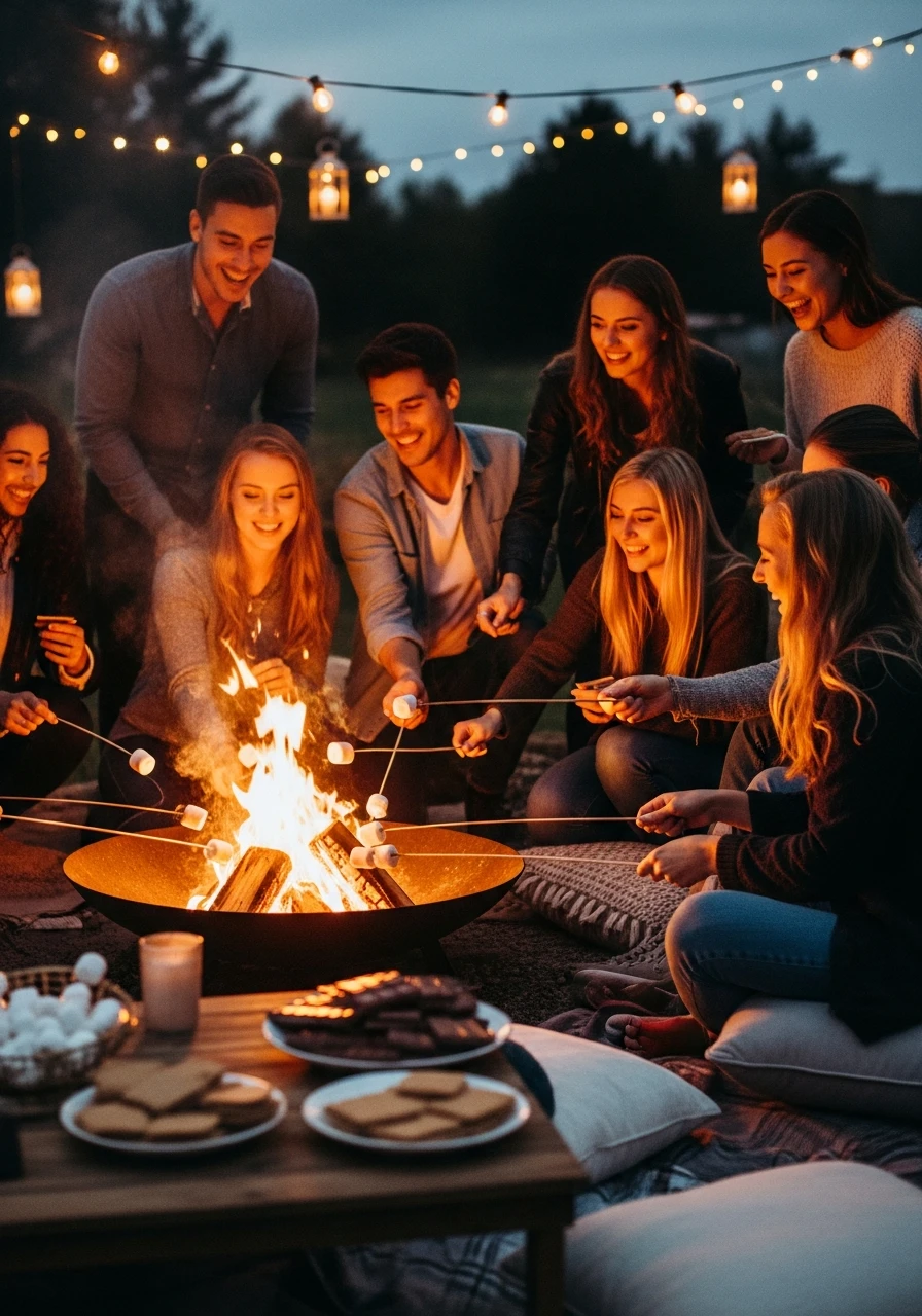 Bonfire & S'mores Night - 19th Birthday Ideas