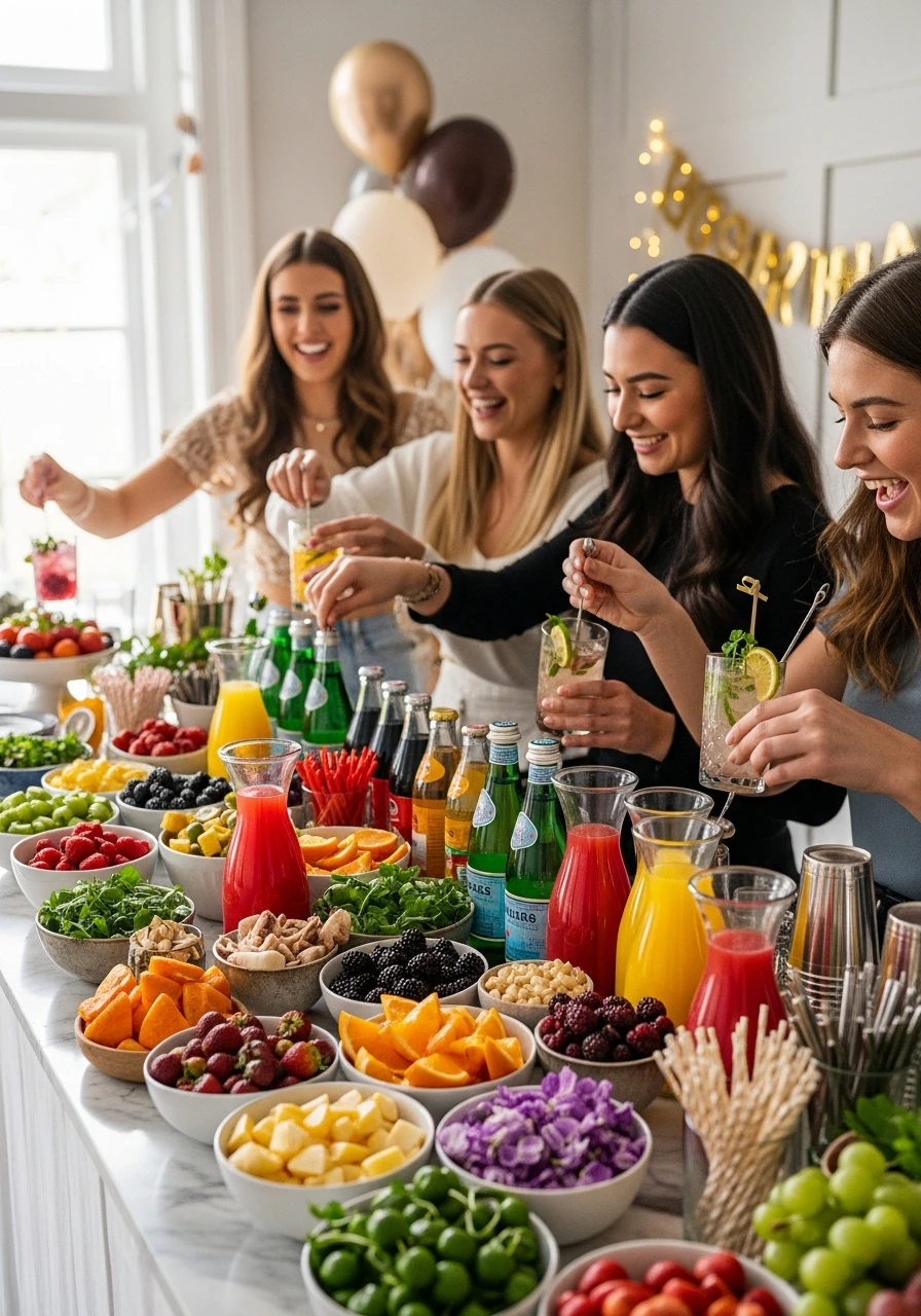 DIY Cocktail/Mocktail Bar - 19th Birthday Ideas