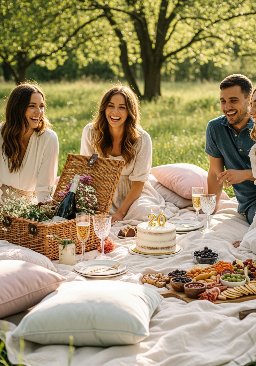36. Aesthetic Picnic in Park