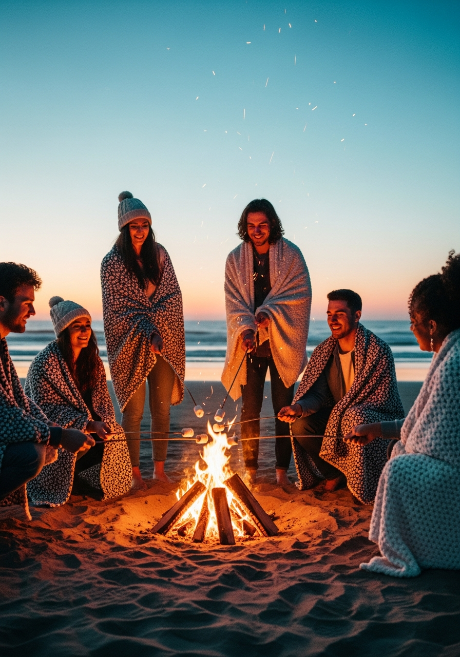 5. Beach Bonfire Party