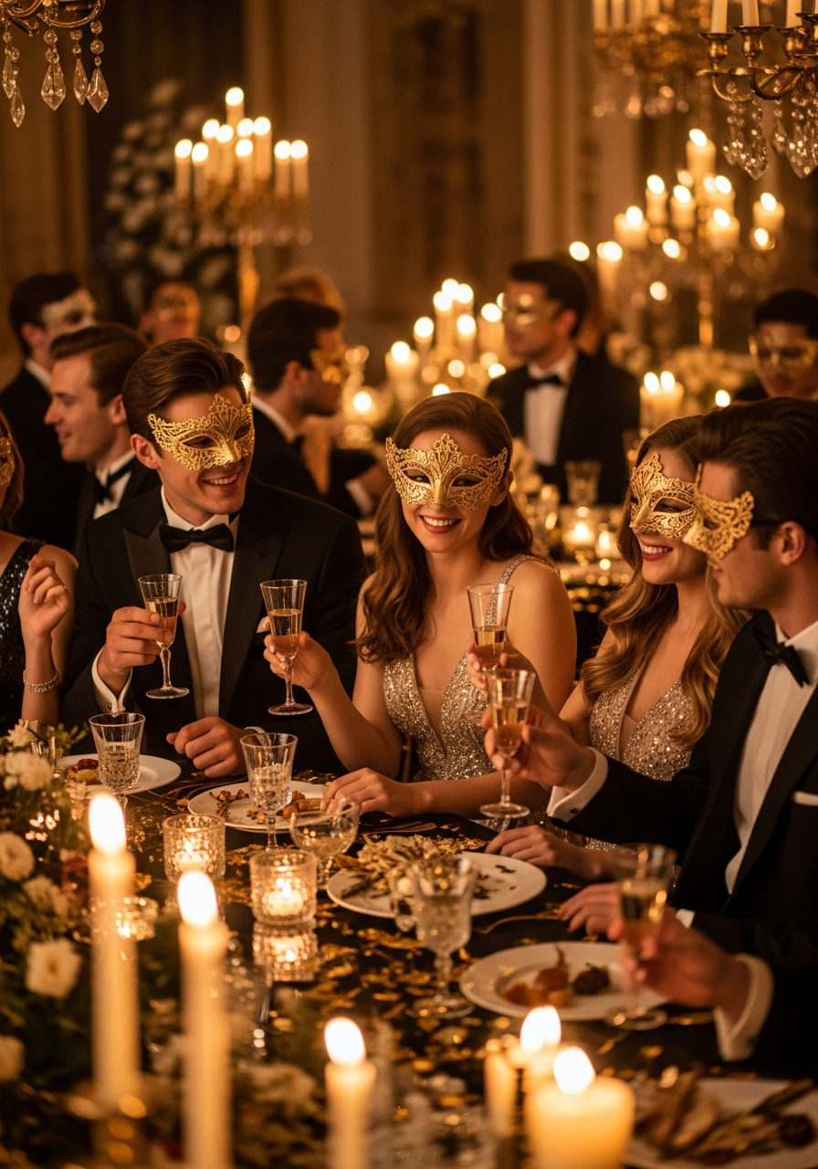 8. Elegant Masquerade Party