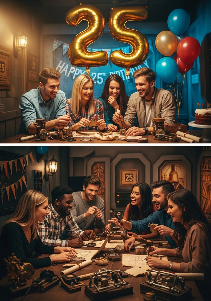 Escape Room Adventure - 25th Birthday Ideas: Celebrate Your Quarter-Century Mark!
