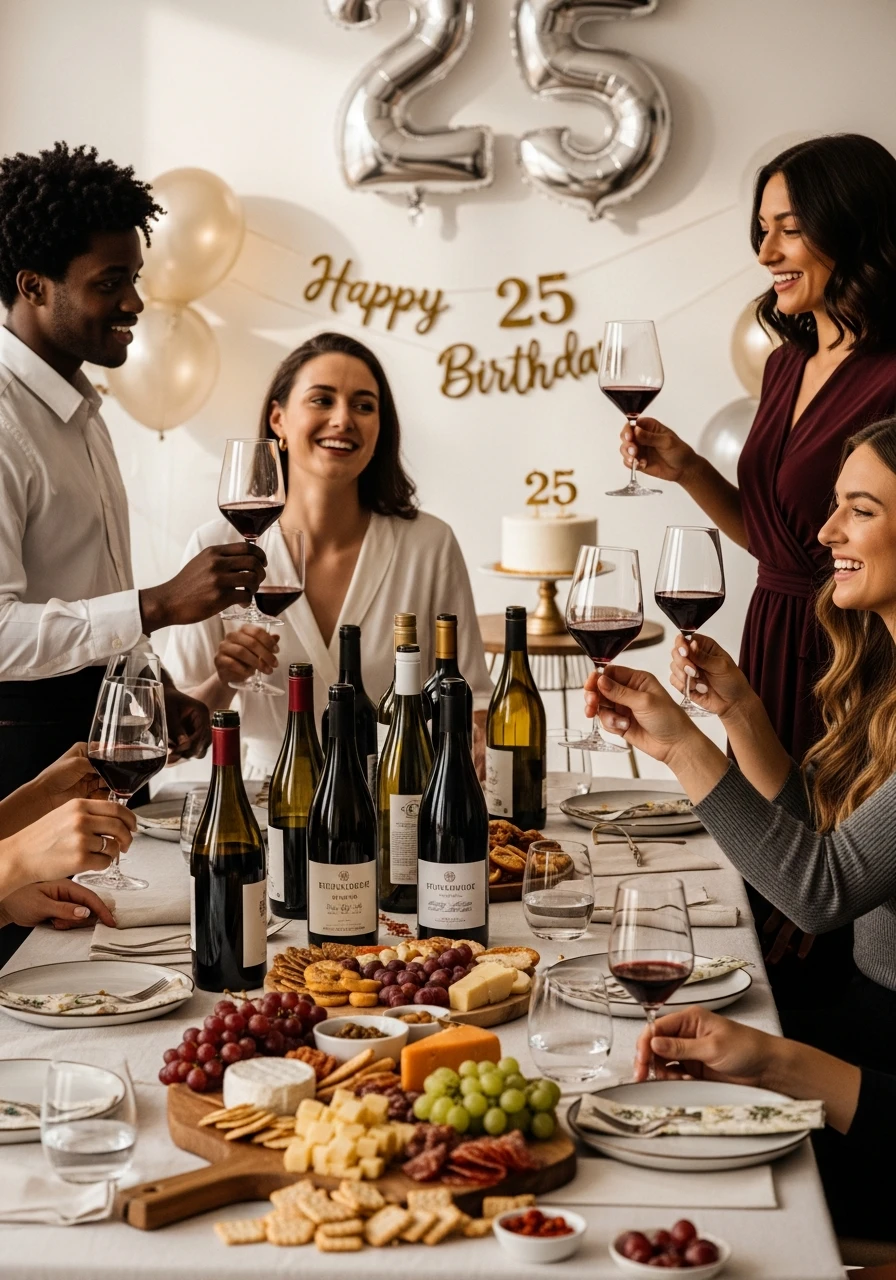 Wine Tasting Event - 25th Birthday Ideas: Celebrate Your Quarter-Century Mark!