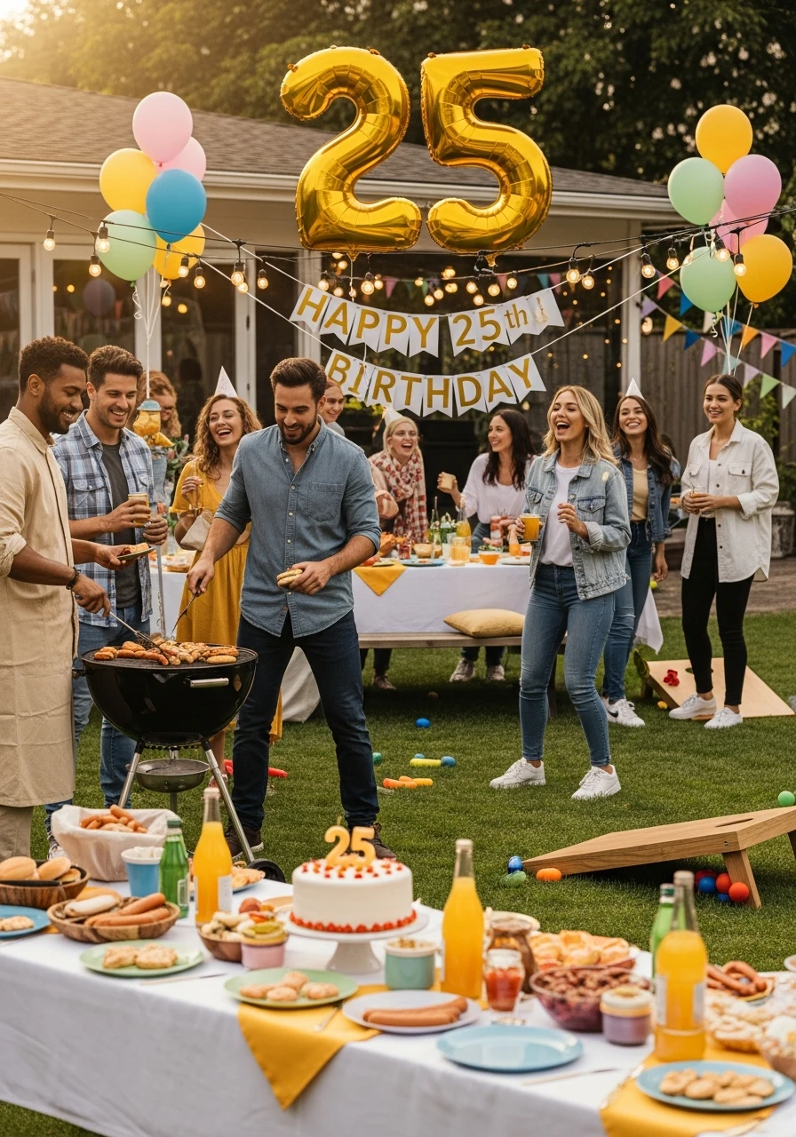 Cookout & BBQ Bash - 25th Birthday Ideas: Celebrate Your Quarter-Century Mark!