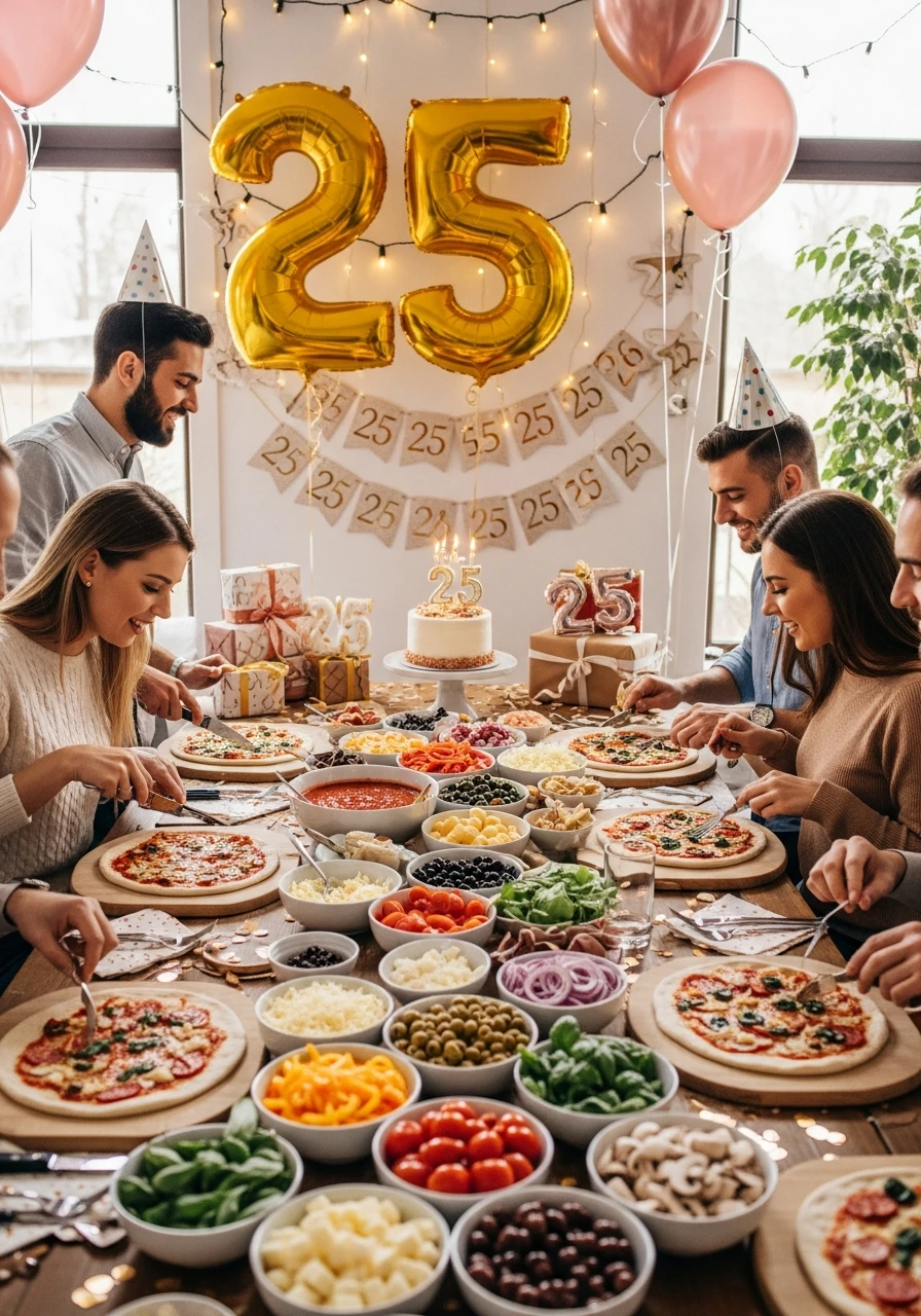 Pizza Making Party - 25th Birthday Ideas: Celebrate Your Quarter-Century Mark!