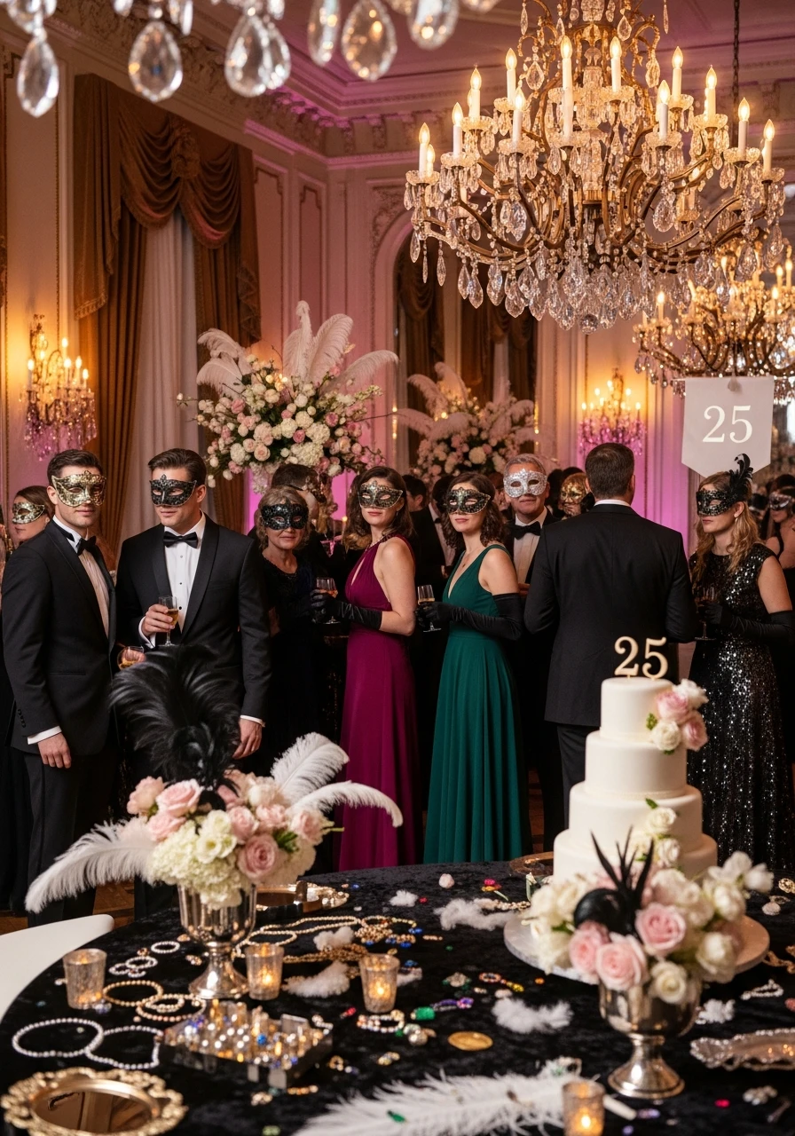 Masquerade Ball - 25th Birthday Ideas: Celebrate Your Quarter-Century Mark!