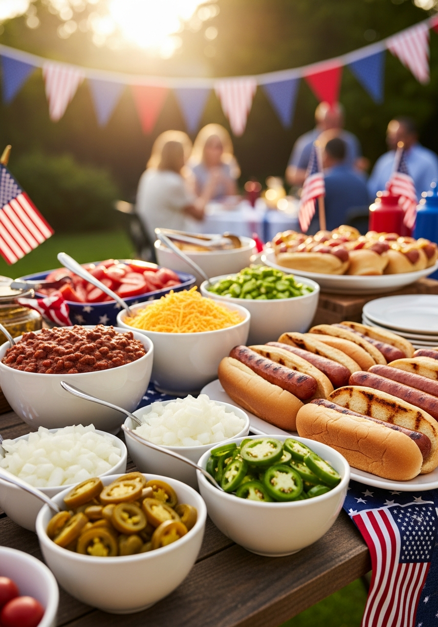 22. Hot Dog Bar Party