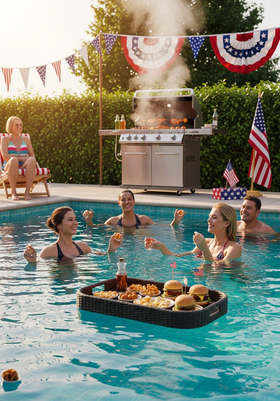 36. Poolside BBQ Party